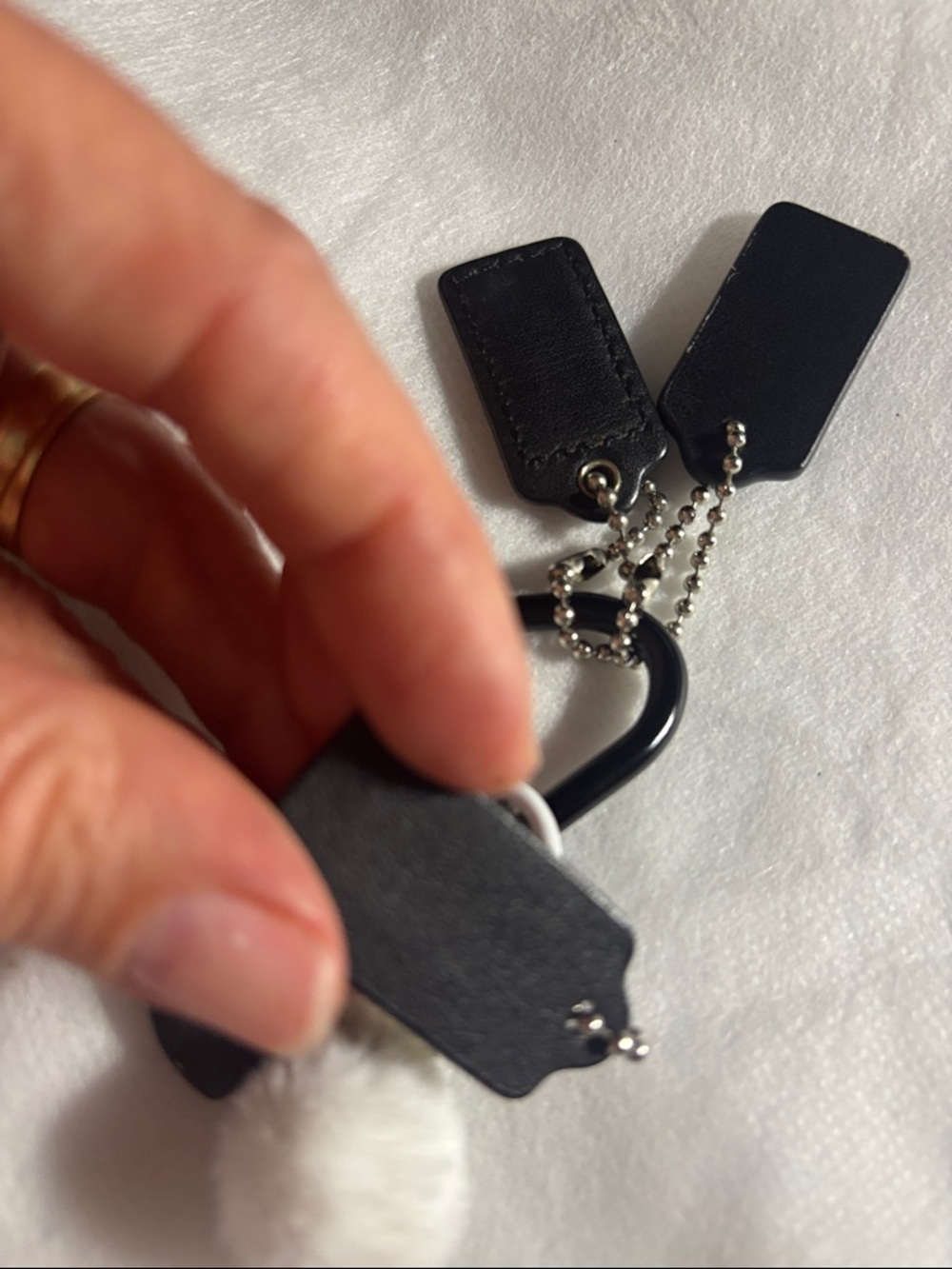 Coach mini tags (3) and (3) other key chains - Picture 8 of 14